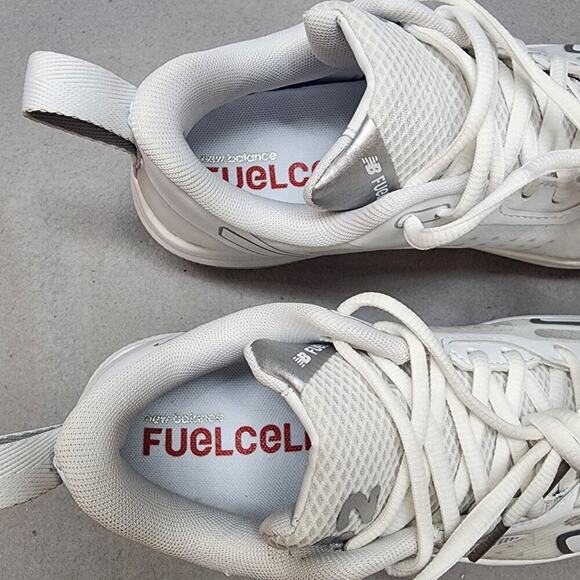 New Balance White Grey FuelCell Romero Duo‎ Comp Softball Cleats Size 6.5 - Picture 6 of 8